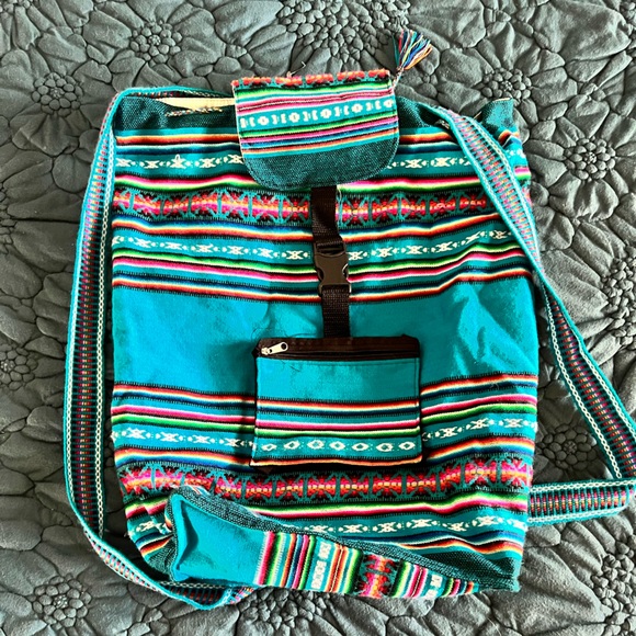 Turquoise Backpack - Picture 4 of 4